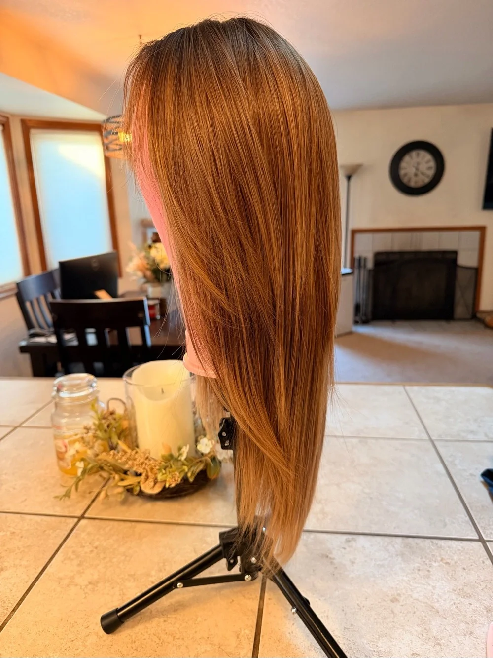 Beautiful long brown wig